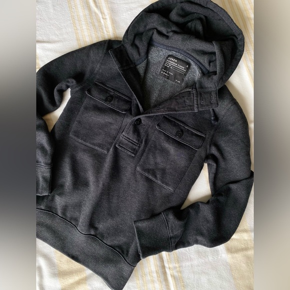 J. Crew ⚓️⛵️Nautical Pullover Outerwear Utility Hoodie - Picture 1 of 14